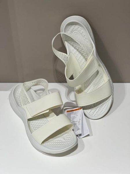 Crocs Оригінал Жіночі Сандалі Крокс Sandal Literide 360 Light White Білі (2050899) - 36 (Стопа 22.5-23.2см) M4/W6 112921 фото