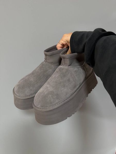 Ugg Australia США Mini Dipper Grey Уггі діппер платформа сірі УГГ Австралія - Розмір 35 (US 4) 211155249 фото