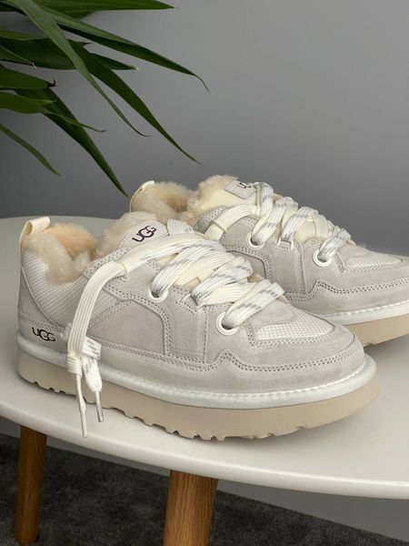 UGG Australia США Slipper Lowmel Sneaker Jasmine Уггі кросівки з хутром світлі замшеві Австралія - Розмір 35 (US 4) 1016222771 фото