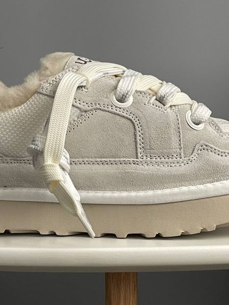 UGG Australia США Slipper Lowmel Sneaker Jasmine Уггі кросівки з хутром світлі замшеві Австралія - Розмір 35 (US 4) 1016222771 фото