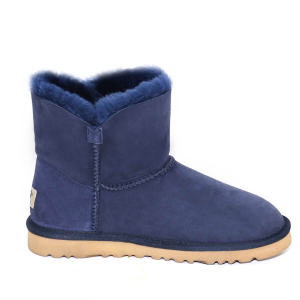 UGG Australia США Mini Bailey Button II Синий цільна овчина мини Угг Австралия - Розмір 35 (US 4) 2110298 фото