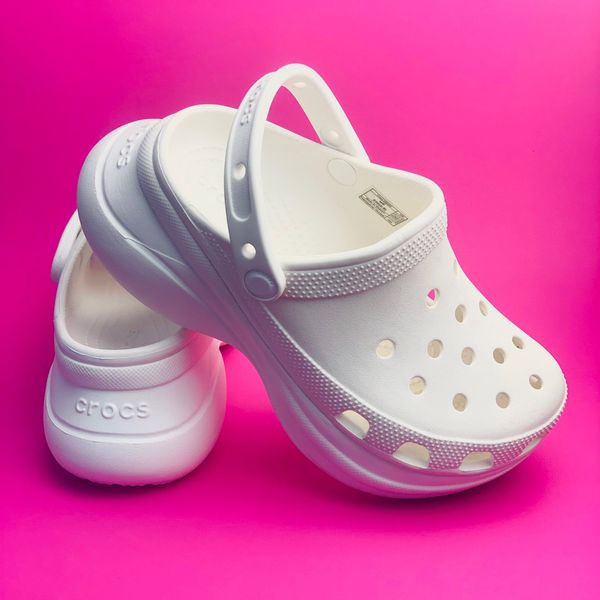 Crocs Оригінал Classic ™ Bae Clog White Жіночі Крокс США (206302) - 36 (Стопа 22.5-23.2см) M4/W6 104804 фото