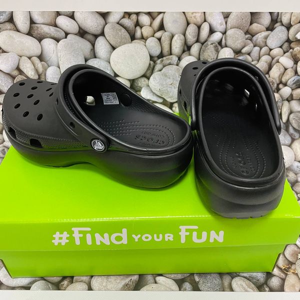 Crocs Оригінал Classic ™ Platform Clog Black Жіночі Крокс США (206750) - 36 (Стопа 22.5-23.2см) M4/W6 100718 фото