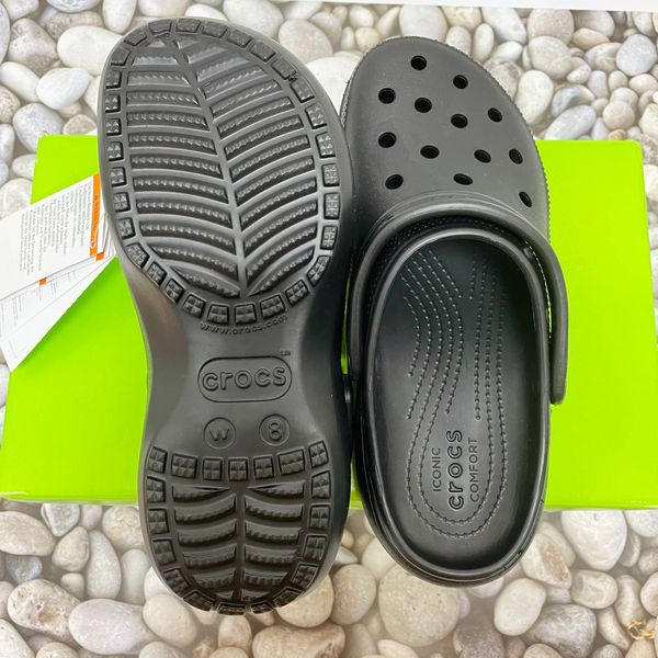 Crocs Оригінал Classic ™ Platform Clog Black Жіночі Крокс США (206750) - 36 (Стопа 22.5-23.2см) M4/W6 100718 фото