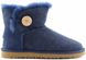 UGG Australia США Mini Bailey Button II Синий цільна овчина мини Угг Австралия - Розмір 35 (US 4) 2110298 фото 2