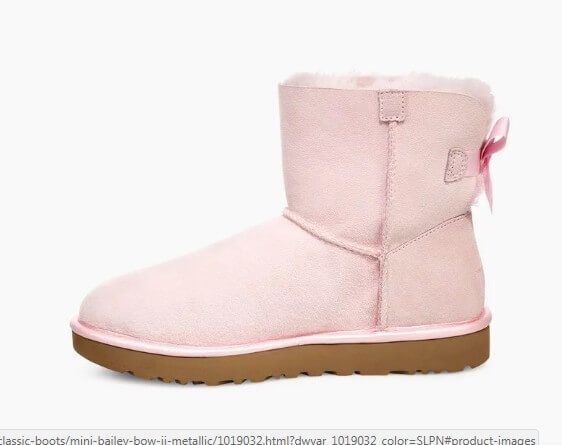 UGG Australia США Mini Bailey Bow II Pink натуральні міні Угг Австралия - Розмір 35 (US 4) 2110921 фото