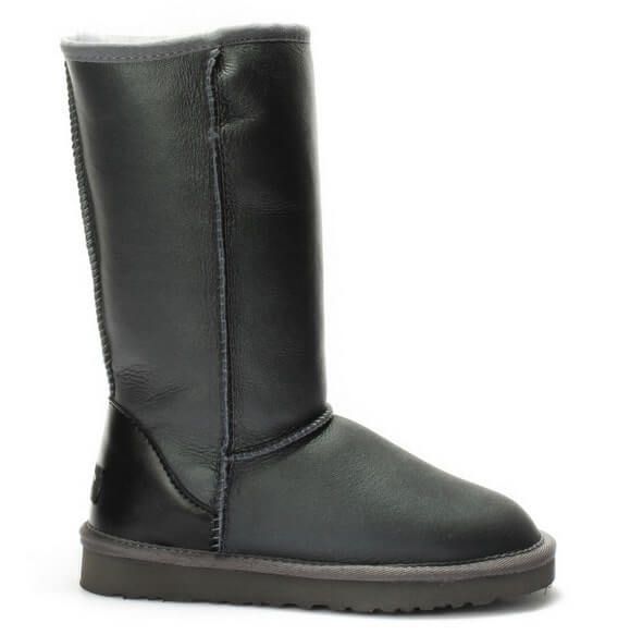 UGG Australia США Leather Tall Серый натуральні Угг Австралия - Розмір 35 (US 4) 2110712 фото