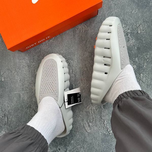 Шльопанці Nike Calm Slide Grey Оригінал Сірі Чоловічі Жіночі Сабо Шлепки США - Розмір 36 (US 5) copy_1071814801 фото