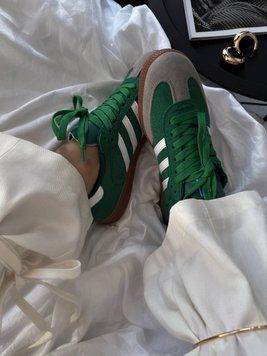 США Adidas Humanrace Samba Green жіночі, чоловічі шкіряні якісні кросівки Адідас Самба зелені - Розмір 36 (US 5) 11167939 фото