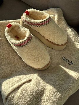 UGG Australia США Tasman Platform Tazz Slipper Heritage Braid Beige Уггі тасман тас платформа бежеві замшеві Австралія - Розмір 35 (US 4) 2110100714 фото