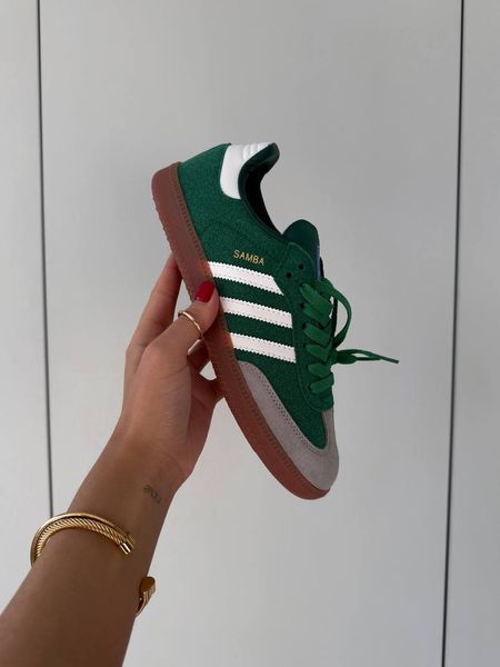 США Adidas Humanrace Samba Green жіночі, чоловічі шкіряні якісні кросівки Адідас Самба зелені - Розмір 36 (US 5) 11167939 фото