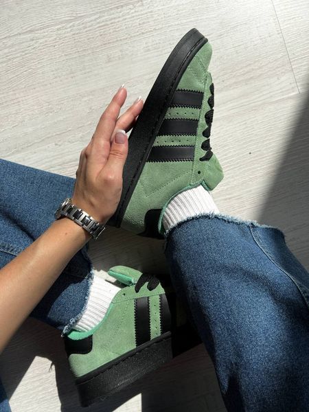 США Adidas Campus 00s TURQUOISE жіночі, чоловічі шкіряні якісні кросівки Адідас Кампус чорні зелені - Розмір 36 (US 5) 11167689 фото