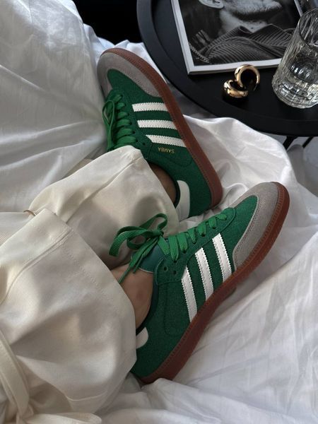 США Adidas Humanrace Samba Green жіночі, чоловічі шкіряні якісні кросівки Адідас Самба зелені - Розмір 36 (US 5) 11167939 фото