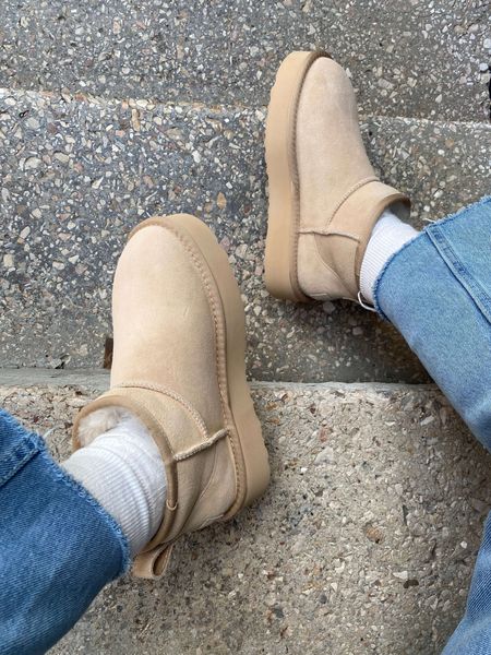 UGG Australia США Ultra Mini Platform Beige Sand Уггі ультра міні платформа беж бежеві пісок замшеві Австралія - Розмір 35 (US 4) 2111676 фото