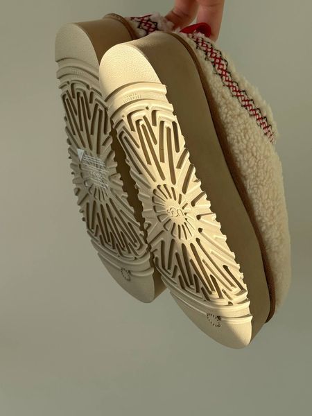UGG Australia США Tasman Platform Tazz Slipper Heritage Braid Beige Уггі тасман тас платформа бежеві замшеві Австралія - Розмір 35 (US 4) 2110100714 фото