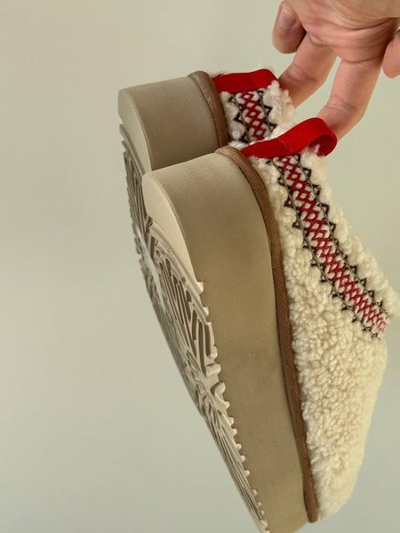 UGG Australia США Tasman Platform Tazz Slipper Heritage Braid Beige Уггі тасман тас платформа бежеві замшеві Австралія - Розмір 35 (US 4) 2110100714 фото