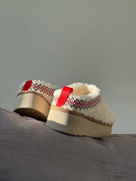 UGG Australia США Tasman Platform Tazz Slipper Heritage Braid Beige Уггі тасман тас платформа бежеві замшеві Австралія - Розмір 35 (US 4) 2110100714 фото