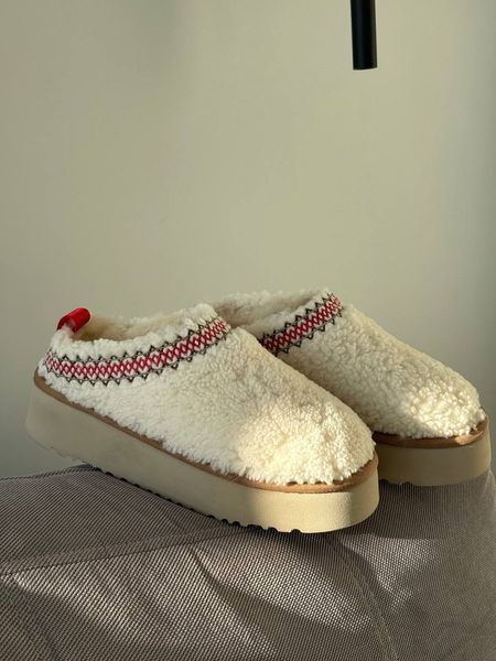UGG Australia США Tasman Platform Tazz Slipper Heritage Braid Beige Уггі тасман тас платформа бежеві замшеві Австралія - Розмір 35 (US 4) 2110100714 фото
