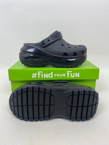 Crocs Оригінал Mega Crush Clog Black Women Sabo крокс сабо Оригінал США (207988-3) - 36 (Стопа 22.5-23.2см) M4/W6 114324 фото