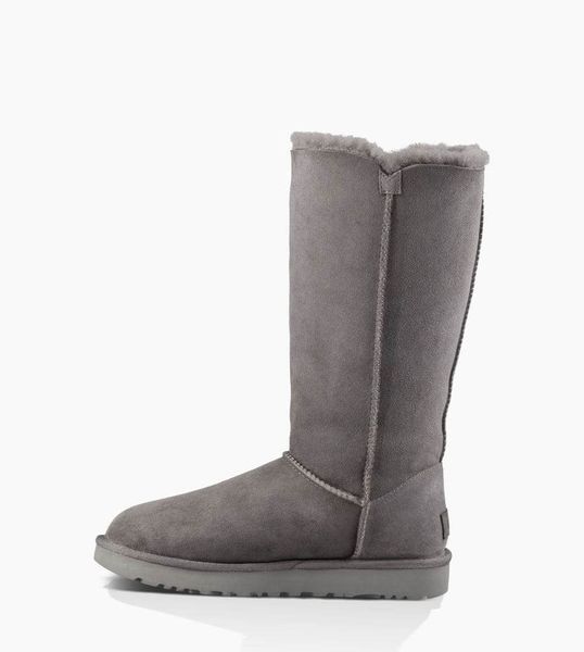 UGG Australia США Tall Triplet Button II Серый цільна овчина Угг Австралия - Розмір 35 (US 4) 2110573 фото