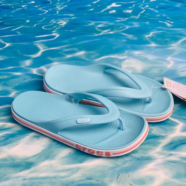 Crocs Оригінал Bayaband ™ Flip Ice Blue / Melon Blue Жіночі Крокс США (205393) - 36 (Стопа 22.5-23.2см) M4/W6 100640 фото