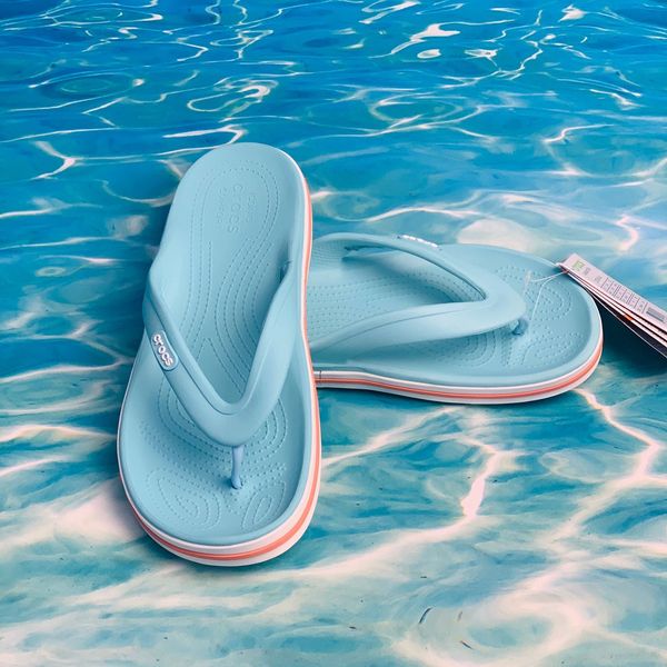 Crocs Оригінал Bayaband ™ Flip Ice Blue / Melon Blue Жіночі Крокс США (205393) - 36 (Стопа 22.5-23.2см) M4/W6 100640 фото