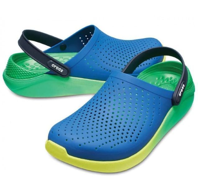 Crocs Оригінал LiteRide &trade; Clog Сині Зелені Чоловічі Крокс США (204592) - 36 (Стопа 22.5-23.2см) M4/W6 100248 фото