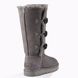 UGG Australia США Tall Triplet Button II Серый цільна овчина Угг Австралия - Розмір 35 (US 4) 2110573 фото 2