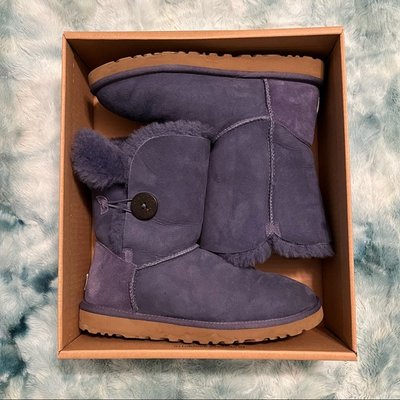 UGG Australia США Short Bailey Button II Синий цільна овчина Угг Австралия - Розмір 35 (US 4) 2110496 фото