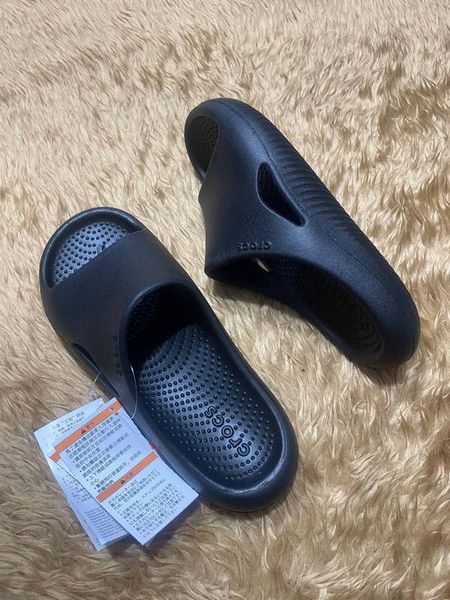 Crocs Оригінал Classic Слайди Crocs Mellow Slide Black (Чорні) Крокс США (1670855291) - 36 (Стопа 22.5-23.2см) M4/W6 114529 фото