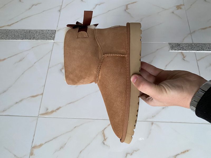 UGG Australia США Mini Bailey Bow II Chestnut натуральні зимові міні Угг Австралія Бант Рудий - Розмір 35 (US 4) 2111610 фото