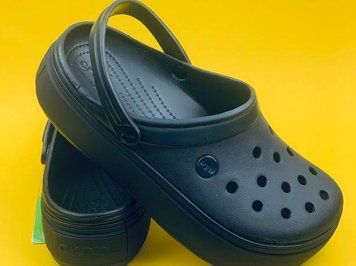 Crocs Оригінал Crocband &trade; Platform Clog Black Жіночі Крокс США (205434) - 36 (Стопа 22.5-23.2см) M4/W6 100914 фото