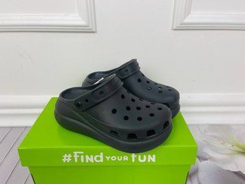 Crocs Оригінал Classic &trade; Crush Black Women Sabo крокси Оригінал США (206302-2) - 36 (Стопа 22.5-23.2см) M4/W6 107196 фото