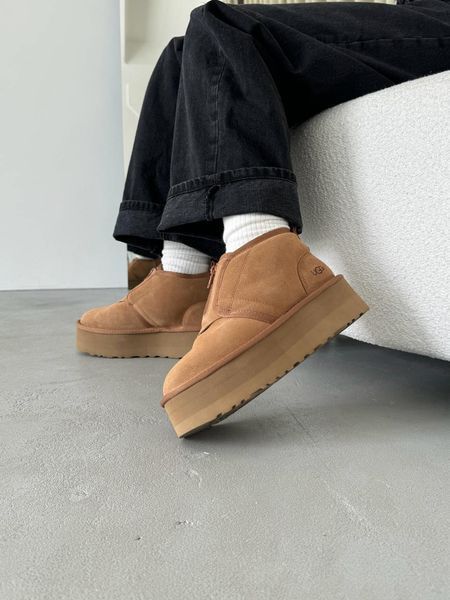 Ugg Australia США Classic Neumal Platform Zipper Chestnut Уггі ньюмель платформа руді УГГ Австралія - Розмір 35 (US 4) 211155153 фото