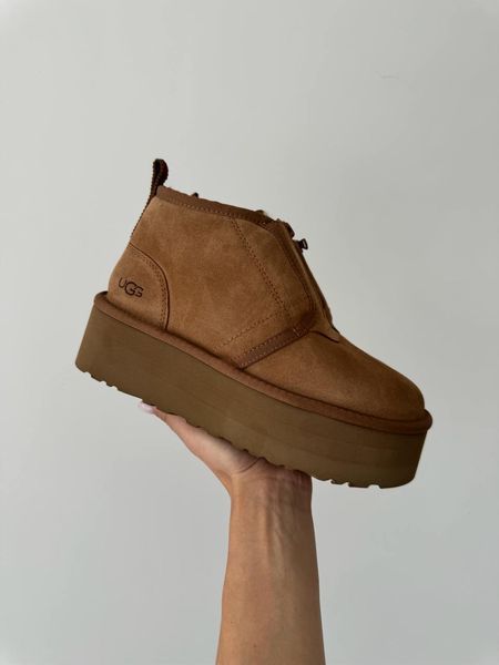 Ugg Australia США Classic Neumal Platform Zipper Chestnut Уггі ньюмель платформа руді УГГ Австралія - Розмір 35 (US 4) 211155153 фото