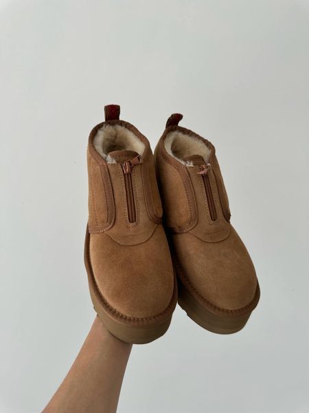 Ugg Australia США Classic Neumal Platform Zipper Chestnut Уггі ньюмель платформа руді УГГ Австралія - Розмір 35 (US 4) 211155153 фото