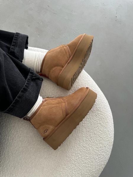 Ugg Australia США Classic Neumal Platform Zipper Chestnut Уггі ньюмель платформа руді УГГ Австралія - Розмір 35 (US 4) 211155153 фото