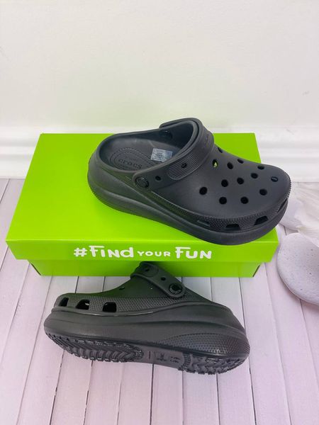 Crocs Оригінал Classic ™ Crush Black Women Sabo крокси Оригінал США (206302-2) - 36 (Стопа 22.5-23.2см) M4/W6 107196 фото