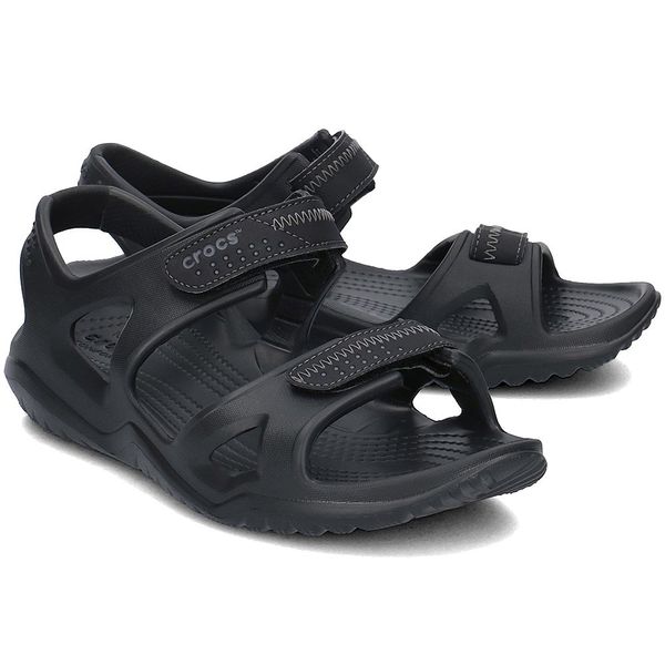 Crocs Оригінал Swiftwater Rive ™ Sandal (Сандалі) Чорні Чоловічі Крокс США (203965) - 36 (Стопа 22.5-23.2см) M4/W6 100163 фото