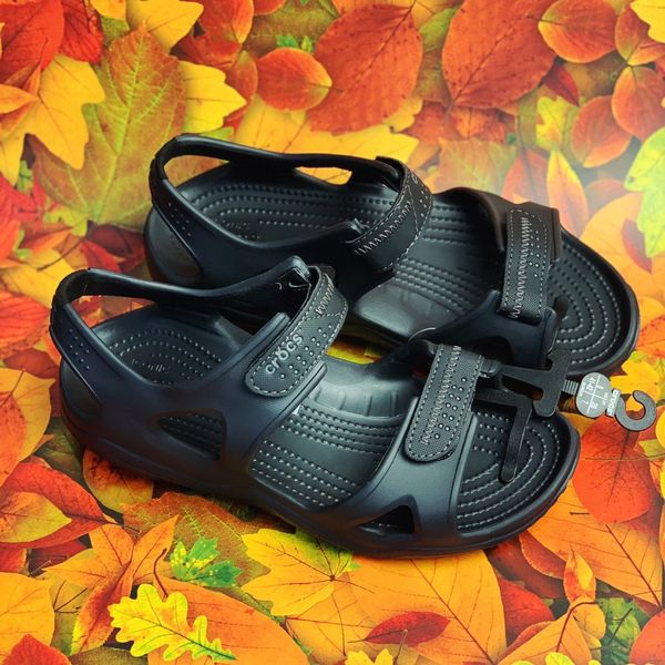 Crocs Оригінал Swiftwater Rive ™ Sandal (Сандалі) Чорні Чоловічі Крокс США (203965) - 36 (Стопа 22.5-23.2см) M4/W6 100163 фото