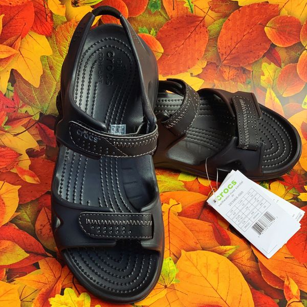 Crocs Оригінал Swiftwater Rive ™ Sandal (Сандалі) Чорні Чоловічі Крокс США (203965) - 36 (Стопа 22.5-23.2см) M4/W6 100163 фото