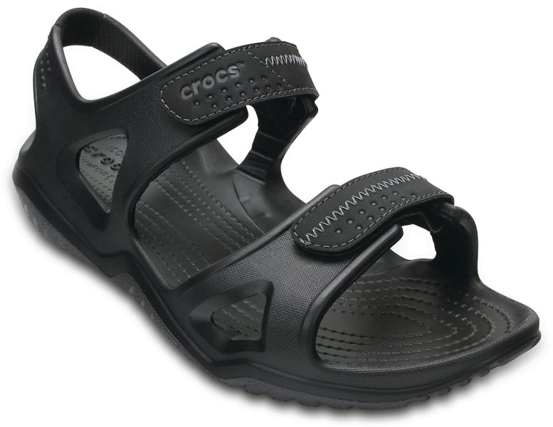 Crocs Оригінал Swiftwater Rive ™ Sandal (Сандалі) Чорні Чоловічі Крокс США (203965) - 36 (Стопа 22.5-23.2см) M4/W6 100163 фото