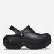 Crocs Bella Platform Оригінал Крокс на платформі Black Чорні Women Sabo Сабо США - Чоловічі та Жіночі - 36 (Стопа 22.5-23.2см) M4/W6 9977285 фото 3