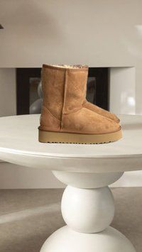 UGG Australia Classic Short II Platform Chestnut Руді Рижі короткі середні уггі замш цільна овчина Угг Австралія - Розмір 35 (US 4) 2110100467 фото