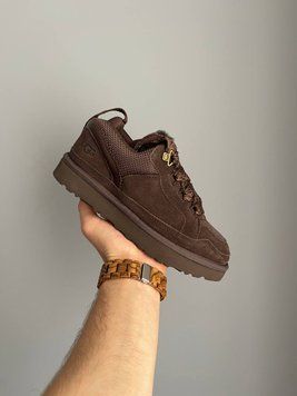 UGG Australia США Slipper Lowmel Sneaker Chocolate Уггі кросівки з хутром шоколадні замшеві Австралія - Розмір 35 (US 4) 1016222826 фото