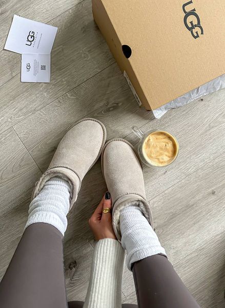 UGG Australia США Ultra Mini Platform Light Grey Уггі ультра міні платформа світло сірі замшеві Австралія - Розмір 35 (US 4) 2111753 фото