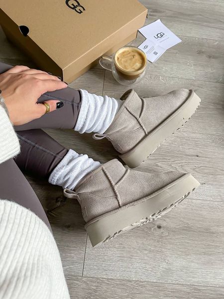 UGG Australia США Ultra Mini Platform Light Grey Уггі ультра міні платформа світло сірі замшеві Австралія - Розмір 35 (US 4) 2111753 фото