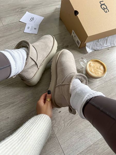 UGG Australia США Ultra Mini Platform Light Grey Уггі ультра міні платформа світло сірі замшеві Австралія - Розмір 35 (US 4) 2111753 фото