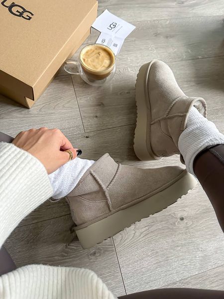 UGG Australia США Ultra Mini Platform Light Grey Уггі ультра міні платформа світло сірі замшеві Австралія - Розмір 35 (US 4) 2111753 фото