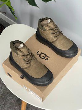 UGG Australia США Neumel Hybrid Khaki Slipper Уггі ньюмель на шнурівці з силіконом хакі замшеві Австралія - Розмір 35 (US 4) 1016222377 фото